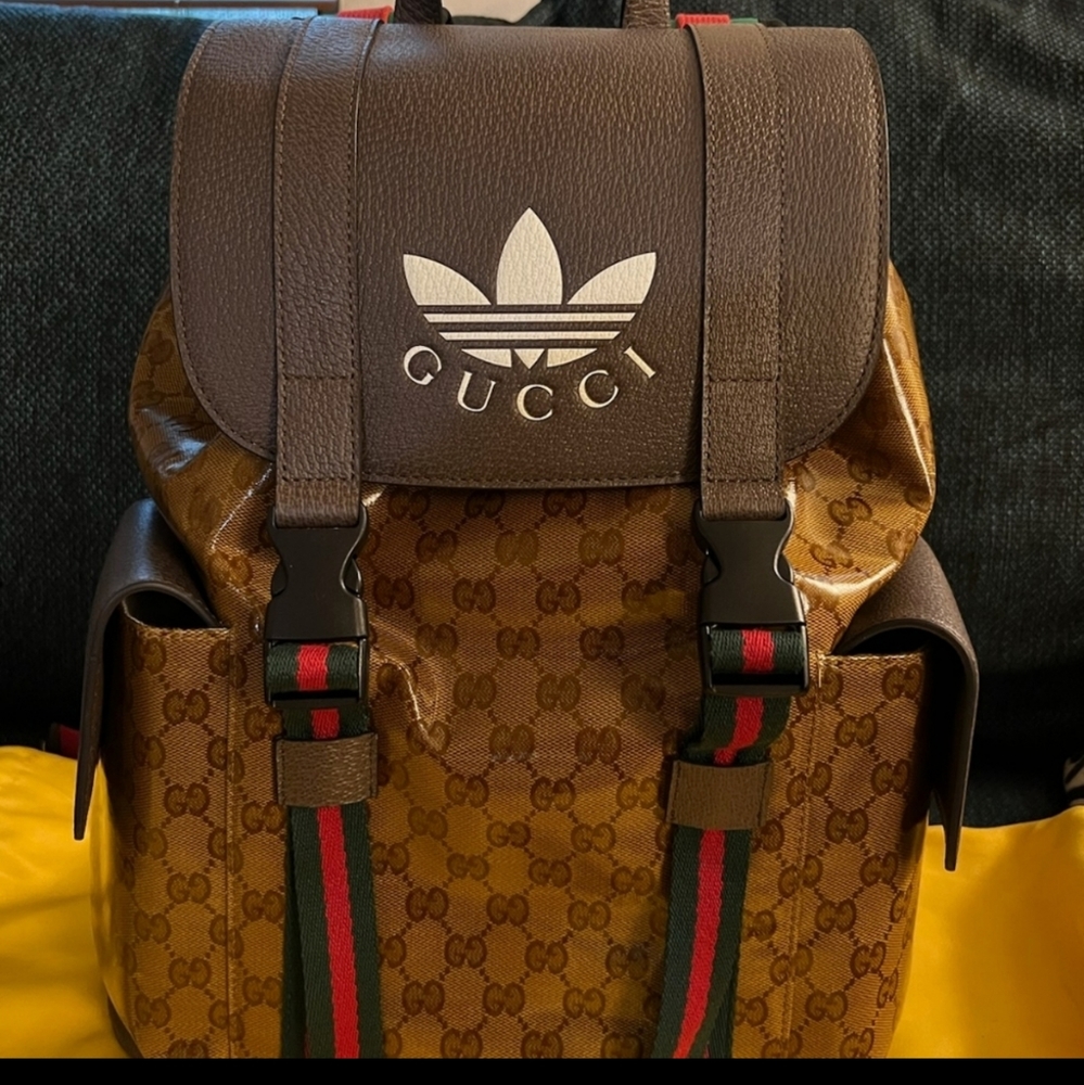 Authentic Addidas x Gucci Backpack - Picture 6 of 14